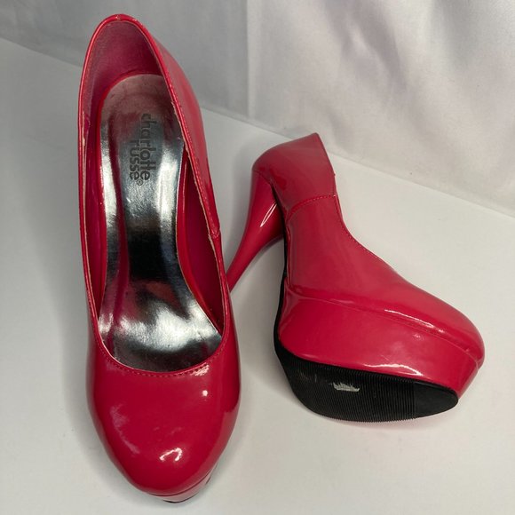 NEW Charlotte Russe Platform High Heel Shoes Size 6 Pretty Pink - Picture 5 of 8